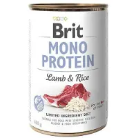 Brit Mono-proteïne Natvoer Voor Honden Met Lam En Rijst 6x400g