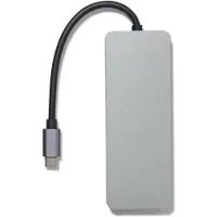 HEMA USB C hub grijs