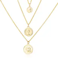 LGT JWLS Multilayer Ketting Coins - 3 lagen