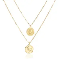 LGT JWLS Multilayer Ketting Coins - 2 lagen