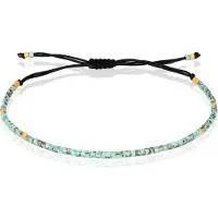 Memphis Fijn Kralen Armbandje van - Licht Blauw