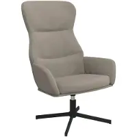 vidaXL Relaxstoel fluweel lichtgrijs