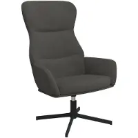vidaXL Relaxstoel fluweel donkergrijs