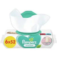 Pampers - Sensitive - Billendoekjes - 312 doekjes - 6 x 52