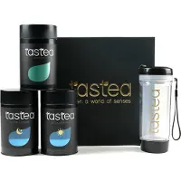 Tastea New Me Box - Speciaal om de beste versie van jezelf te zijn - Losse (kruiden)thee - Detox Morning, Detox Evening, Skintight en Theebeker