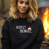 B&C Foute kersttrui- Kerst bengel- zwarte dames sweater- Maat 3XL