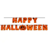 Springos Versieringsslinger - Halloween - Versiering - 200 cm - 2 Stuks