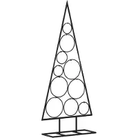 vidaXL Kerstdecoratie kerstboom 90 cm metaal zwart