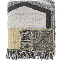 Creative Collection Annli Plaid, Grijs, Gerecycled Katoen (160 x 130 cm)