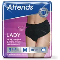Attends Lady discreet underwear zwart 3M