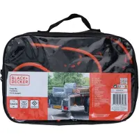 Black & Decker Aanhangwagennet - 2 x 3 M - Rekbaar Elastiek - In Opbergtas - Zwart