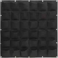 QUVIO Verticale tuin - Plant wand met 36 vakken - 1 x 1 meter