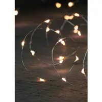 Anna's Collection Anna Collection lichtdraad - zilver - met 40 leds - warm wit - 200 cm - Lichtsnoeren