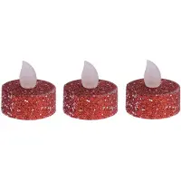 PerfectLED Led waxinelichtje | | 6 stuks (Batterijen, Rood)