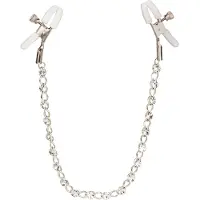 Scala - Crystal Chain Nipple Clamps - Bondage / SM Nipple clamps Zilver