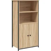 vidaXL Hoge kast 62x36x121,5 cm bewerkt hout sonoma eiken
