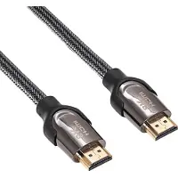 Akyga AK-HD-05S HDMI-kabel HDMI Aansluitkabel HDMI-A-stekker 0.5 m Zwart Afscherming gevlochten