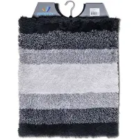 Wicotex bidetmat regenboog zwart grijs 50x60cm