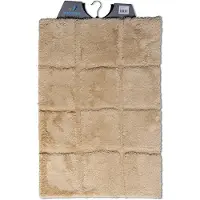 Wicotex badmat ruit taupe 60x90cm