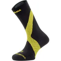 Enforma Socks - Pronatie controle - taping compressie sokken Zwart/Geel L (42-44)