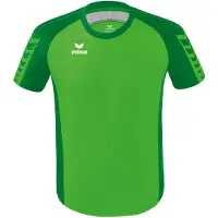 Erima Six Wings Shirt Korte Mouw Kinderen - Green / Smaragd | Maat: 128