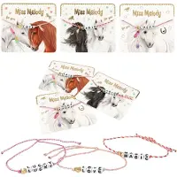 Depesche - Miss Melody armband textiel met tekst - 1 stuk