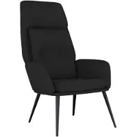 vidaXL Relaxstoel kunstsuède zwart