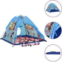 vidaXL Kinderspeeltent met 250 ballen 120x120x90 cm blauw