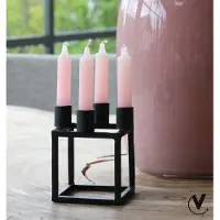 Vase the World Kandelaar Taltal | Medium | zwart | L10 x B10 x H13 cm