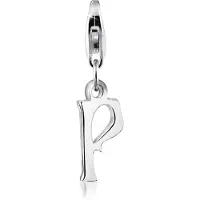 Nenalina - Bedel - Bedeltje Letter Hanger in 925 Sterling Zilver voor alle gangbare Charm- en Bedeldrager - Dames