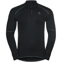 Odlo - BL Top Turtle Neck LS Half Zip Active X-Warm Eco M Black voor Heren - Maat XL - Zwart