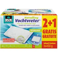 Bison 4x Vochtvreter Navulzak Geurloos Promopack 3 x 450 gr