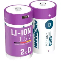 Ansmann Mono D 6000 Typ USB-C 2-Pack (5400mAh)