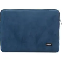Bombata Universele Velvet Laptophoes Sleeve - 13 inch / 14 inch - Jeans Blauw