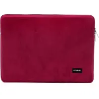 Bombata Universele Velvet Laptophoes Sleeve - 13 inch / 14 inch - Bordeaux Rood
