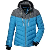 Killtec heren ski jas - ski-jas heren - 38713 - sky blue/antraciet melange - maat XXL