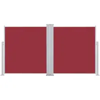 vidaXL Windscherm uittrekbaar 160x600 cm rood