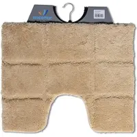 Wicotex toiletmat ruit taupe 50x60cm |
