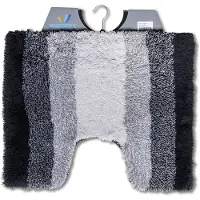 Wicotex toiletmat regenboog zwart grijs 50x60cm