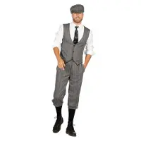Coppens Roaring 20's set Finn Peaky Blinders - 100% Polyester - Carnavalskleding heren grote maten | Maat 60 |