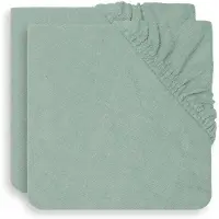 Jollein Aankleedkussenhoes Badstof 50x70cm - Ash Green - 2 Stuks