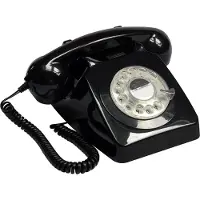 GPO 746ROTARYBLA Telefoon Met Draaischijf Zwart