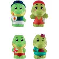 Klorofil De Familie "Croco" Speelset - Speelfiguren set - Poppetjes familie - Kinder Speelgoed - Aldo, Odile, Alie en Wally - Vanaf 18 maanden - 4-Delig