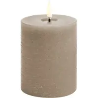 Uyuni led-kaars Melted 7,8 x 10cm sandstone