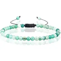 Memphis Fire Armband Natuursteen Kralen - Green Striped