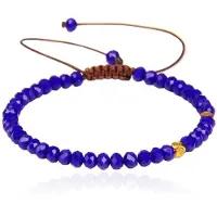 Memphis Armband Natuursteen - 4mm Facetkraal Night