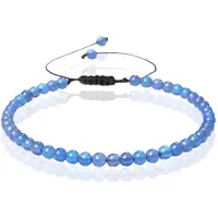Memphis No.1 Armband - 4mm Agate Blue