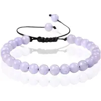 Memphis No.2 Natuursteen Armband Dames - 6mm Purple Angle Stone