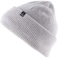 ALTIDUDE HERMIT Light Grey Unisex, klassieke geribde gebreide muts, normale pasvorm, manchetten, dubbele laag, Buitenkant: 80% scheerwol (lamswol) / 20% polyamide // Voering: 100% scheerwol (merino)