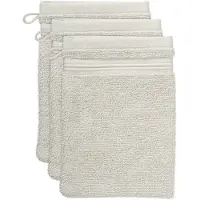 Beddinghouse Sheer set van 3 Washandjes - 16x22 cm - Zand